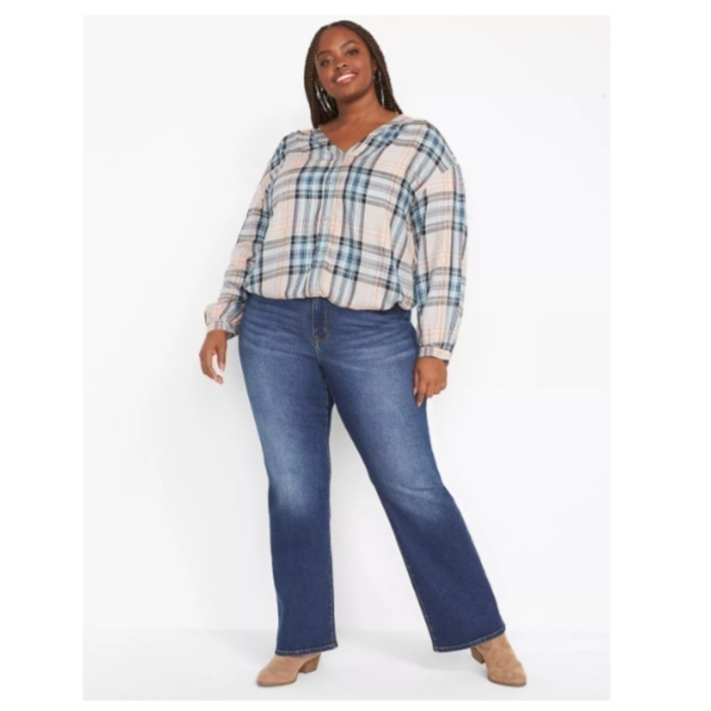 Lane Bryant Flex Magic Waistband Curvy Fit High Rise Boot - Picture 1 of 8